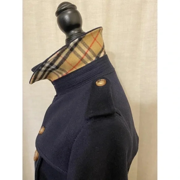 Burberry Kensington cashmere navy trench coat - Picture 7 of 15